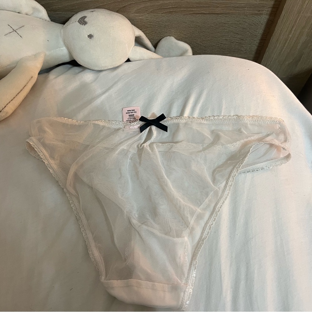 Victoria secret white mesh underwear